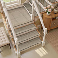 15pcs Stairs Treads and 1 Landing Carpet, Breathable Chenille Stair Carpet Non Slip for Wooden Steps Rubber Backing Stairs Runner Indoor Treads Stair Covers Mat 8"X30" and 30"X30"
