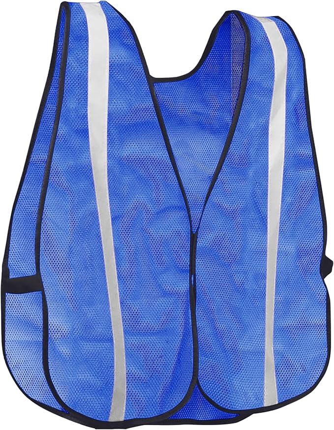 KAYGO High Visibility Safety Vest 1-Inch Reflective Strips Front/Back, KG0008, Breathable Mesh, One Size, Unisex