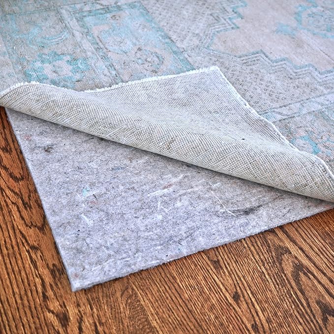RUGPADUSA - Dual Surface - 2'x8' - 1/8" Thick - Felt + Rubber - Non-Slip Backing Rug Pad - Adds Low-Profile Comfort and Protection