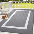 OLANLY Indoor Door Mat, 71x47, Non-Slip Absorbent Resist Dirt Entrance Mat, Washable Low-Profile Inside Entry Doormats for Entryway, Grey