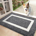 OLANLY Indoor Door Mat, 36x24, Non-Slip Absorbent Resist Dirt Entrance Mat, Washable Low-Profile Inside Entry Doormats for Entryway, Black