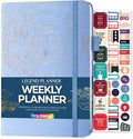 Legend Weekly Colorful Planner 2nd Edition – Undated Life & Work Agenda Journal for Time Management, Goal Setting, Productivity, Tasks & To Do Lists – A5 size, 5.8 ″ x 8.3″, Hardcover – Periwinkle