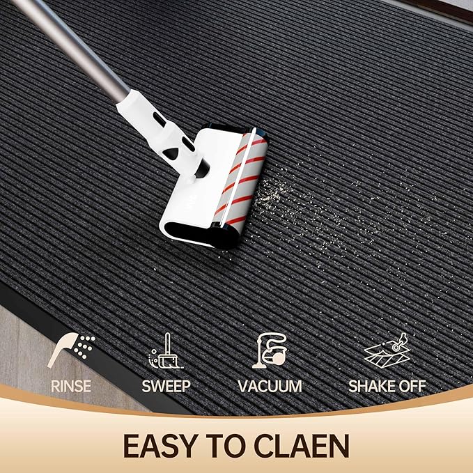Amyracel Front Door Mat Indoor Outdoor Entrance, 48" x 72" All-Season Waterproof Doormat for Enterway, Heavy Duty Commercial Floor Mat, Fade Resistant, Rubber Back, Low Profile, Easy Clean