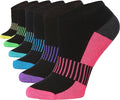 Tipi Toe Women’s 6-Pack Athletic Cushioned Running Ankle Socks – Soft, Breathable Fabric with Arch Support for Comfort