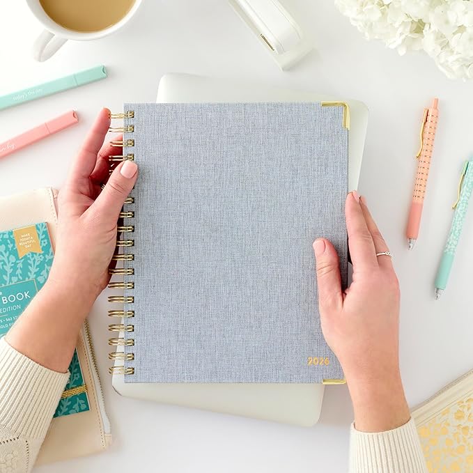 PPP Work Planner 2026 | 12-Month Weekly Calendar (Start Monday) | Vertical Weekly Layout | Monthly Review Pages | Budgeting & Goal Tracker Pages | Customizable Checklists for Routines & Daily Goals