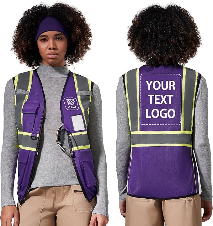 AYKRM 11 color Ladies High Vis Reflective Safety Vest for Women