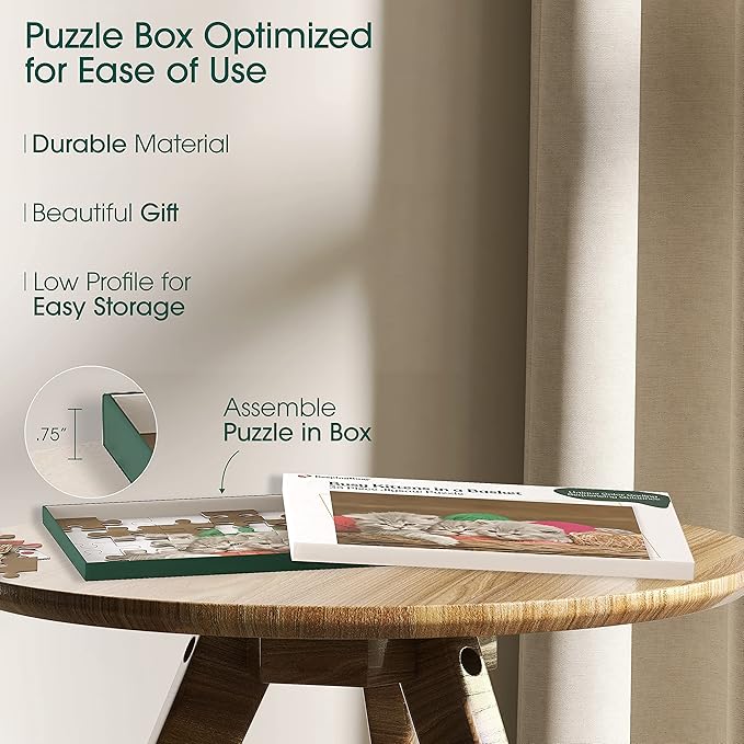 Keeping Busy 35 Piece Kittens Dementia Puzzles for Seniors | Color Coded with Templates Easy Puzzles for Dementia Patients Gifts for Elderly Women in Nursing Home & Men Gift for Nursing Home Residents