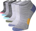 Tipi Toe Women’s 6-Pack Athletic Cushioned Running Ankle Socks – Soft, Breathable Fabric with Arch Support for Comfort