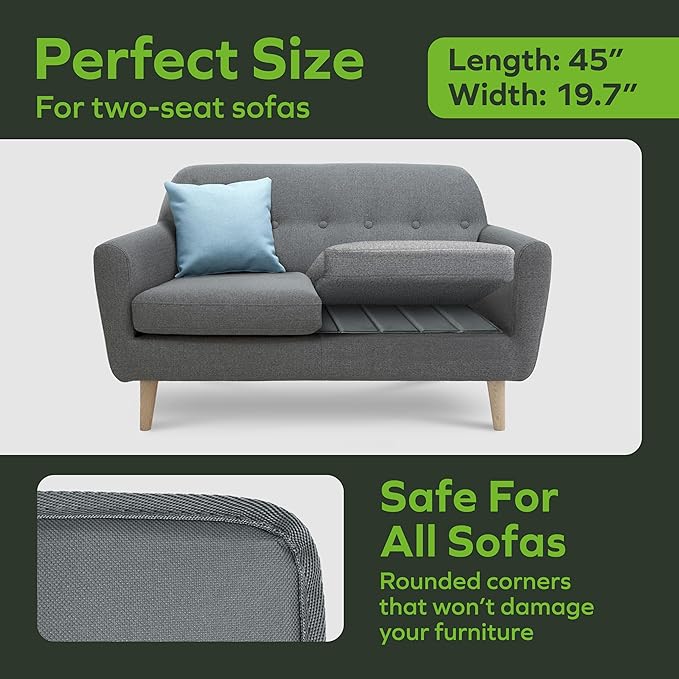 BEN'SHOME® Heavy Duty Loveseat Cushion Support Board – Instantly Repair Sagging Sofa Seat | 19.7" x 38"-45 | .5" Furniture Grade Wood Under Cushions Insert, Anti-Slip, Extend Sofas & Couches Life