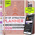 Deluxe 2026 Planner Weekly and Monthly | Law of Attraction Planner with Productivity App | 12-Month for Productivity, Gratitude & Goal Setting | Includes Foldable Vision Board, Gift Box & Stickers