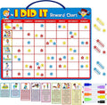 Magnetic Reward Chart, Dry Erase Kids Behavior Responsibility Task Board-84 Chores (Including 7 Blanks), 272 Magnetic Stars, 8 Markers & 3 Name Cards-Good Behavior Daily Routine to Motivate Kids
