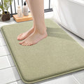 OLANLY Thick Memory Foam Bath Mat Rug 24x16, Extra Soft Absorbent Bathroom Rug, Quick Dry Bath Mats, Non-Slip, Machine Washable Carpet for Bathroom, Tub and Shower, Home Decor Accessories, Vanilla