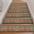 OJIA Vintage Stair Treads Non-Slip Stair Runners for Wooden Steps Indoor 15PCS 30"x8" Carpet Stair Treads Stair Mats Staircase Step Treads for Kids, Elders and Dogs, Stair Covers, Red