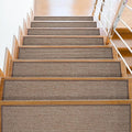 Non Slip Stair Treads for Wooden Stairs Indoor,8" x 30" Staircase Step Treads,100% Linen,Reusable Adhesive,for Kids,Seniors& Dogs(Brown,15 pcs)