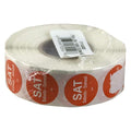 DayMark Safety Systems-IT1143926 Day of the Week 3/4" Circle Permanent Label, SAT (Roll of 1,000)