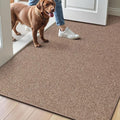 LUMI Indoor Door Mat 36"x56", Ultra Thin Low Profile Non-Slip Doormat for Home Entrance, Absorbent & Stain-Resistant Welcome Mats, Washable Entryway Mat for Front Door, Patio, Porch, Camel