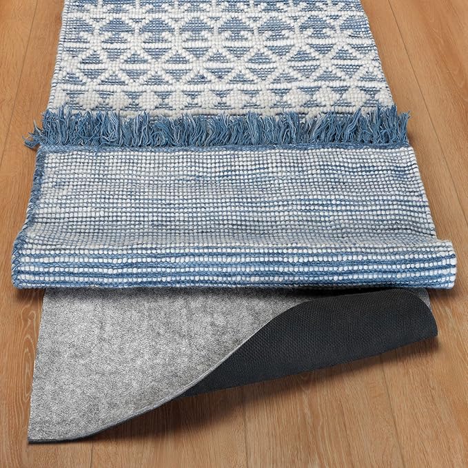 RUGPADUSA - Dual Surface - 2'6" x 8' - 1/8" Thick - Felt + Rubber - Non-Slip Backing Rug Pad - Adds Low-Profile Comfort and Protection