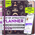 Deluxe 2026 Planner Weekly and Monthly | Law of Attraction Planner with Productivity App | 12-Month for Productivity, Gratitude & Goal Setting | Includes Foldable Vision Board, Gift Box & Stickers