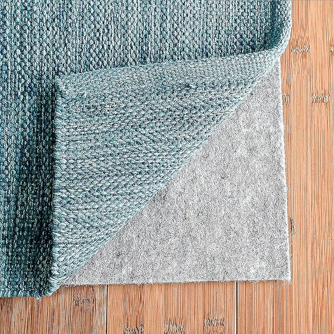 RUGPADUSA - Dual Surface - 11' Square - 1/4" Thick - Felt + Rubber - Non-Slip Backing Rug Pad - Safe for All Floors