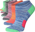 Tipi Toe Women’s 6-Pack Athletic Cushioned Running Ankle Socks – Soft, Breathable Fabric with Arch Support for Comfort