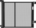 200 inches Extra Wide Retractable Baby Gate, 41.5 inches Tall Mesh Safety Gate for Oversized Openings, Living Rooms, Patios, Child & Pet Barrier for Indoor Outdoor Use, Black