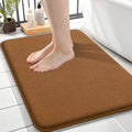 OLANLY Thick Memory Foam Bath Mat Rug 24x16, Extra Soft Absorbent Bathroom Rug, Quick Dry Bath Mats, Non-Slip, Machine Washable Carpet for Bathroom, Tub and Shower, Home Decor Accessories, Ochre