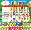 Magnetic Reward Chart, Dry Erase Task Board-One Chart & 72 Magnetic Reward Magnets, Jungle Theme Behavior Tracker for Daily Routine, Potty Training