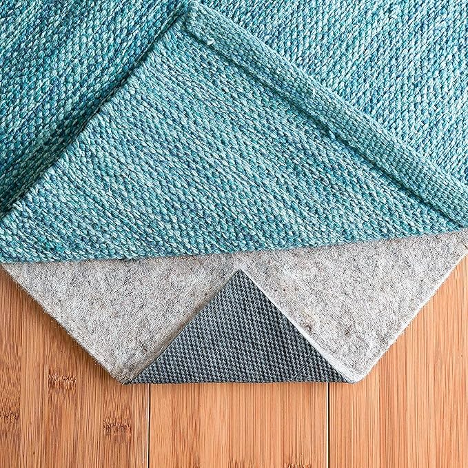 RUGPADUSA - Dual Surface - 2'x5' - 1/4" Thick - Felt + Rubber - Non-Slip Backing Rug Pad - Safe for All Floors