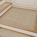 Comfortable Stair Landing Carpet Non Slip Breathable Chenille Rug for Wooden Steps Rubber Backing Landing Mat Covers Indoor Absorbent with Rubber Backing 30"X30" Beige