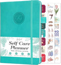 GoGirl Self-care Journal – Daily Mental Health Notebook with Mood & Wellness Trackers – Personal Development, Meditation & Reflection Journal for Women – Hardcover, Lasts 3 Months (Turquoise)