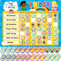 Magnetic Reward Chart, Dry Erase Task Board-One Chart & 72 Magnetic Reward Magnets, Behavior Tracker for Daily Routine, Potty Training