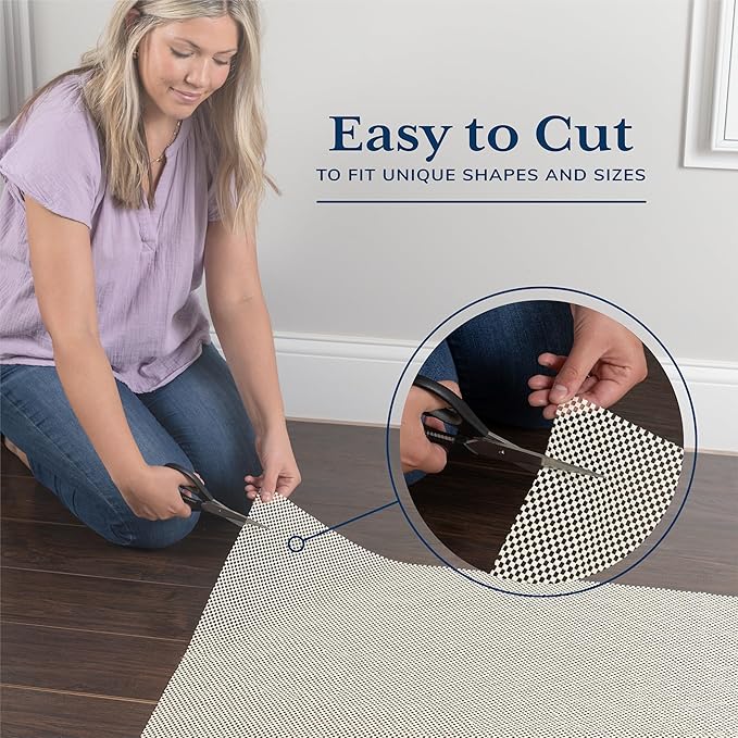 Veken Runner Rug Pad Gripper for Hardwood Floors, Non Slip 3x12 Ft Rug Pads for Area Rugs, Thick Rug Grippers for Tile Floors, Under Carpet Anti Skid Mat, Keep Your Rugs Safe and in Place