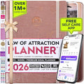 Deluxe 2026 Planner Weekly and Monthly | Law of Attraction Planner with Productivity App | 12-Month for Productivity, Gratitude & Goal Setting | Includes Foldable Vision Board, Gift Box & Stickers