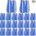 Haysandy 20 Pcs High Visibility Reflective Safety Vest Construction Vest Strips Neon Mesh Universal Size for Men Outdoor(Blue,20 Pcs)
