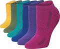 Tipi Toe Women’s 6-Pack Athletic Cushioned Running Ankle Socks – Soft, Breathable Fabric with Arch Support for Comfort