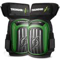 Thunderbolt Knee Pads for Men Construction Knee Pads for Work for Men and Women with Double Gel for Gardening Flooring Roofing Heavy Duty with Extra Thick Foam and Strong Adjustable Non-Slip Straps