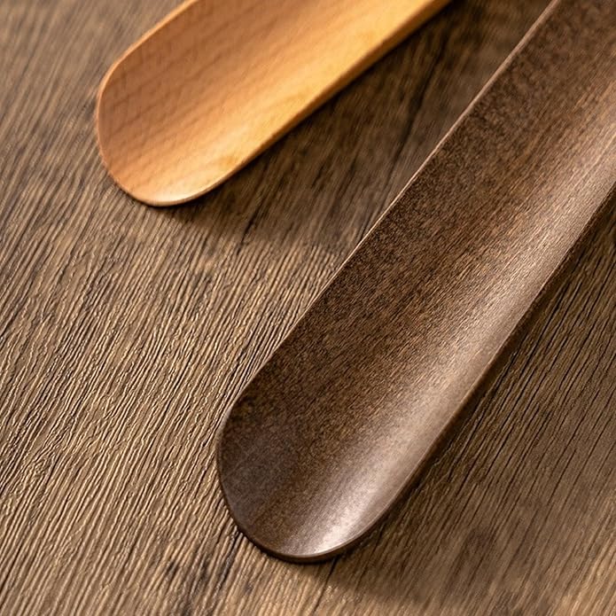 Kolbein 19.7" Long Wooden Shoehorn - Magnetic, Easy Wall Mount, Durable & Elegant Beechwood Design, Comfortable Shoe Wearing