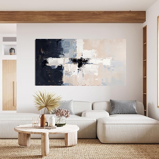 Abstract Wall Art Decor Oversized Wall Art Pictures for Living Room Oversized Black and White Wall Art Decor Large Abstract Canvas Art Wall Decor Wall Art Prints Artwork for Walls Office Decor 39" X 78"