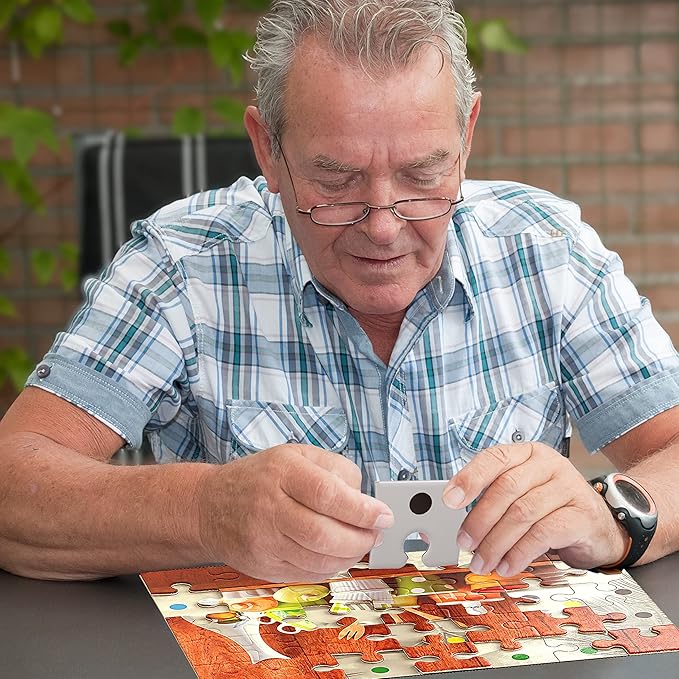 Keeping Busy 35 Piece Kitchen Dementia Puzzles for Seniors | Color Coded with Templates Easy Puzzles for Dementia Patients Gifts for Elderly Women in Nursing Home & Men Gift for Nursing Home Residents