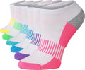 Tipi Toe Women’s 6-Pack Athletic Cushioned Running Ankle Socks – Soft, Breathable Fabric with Arch Support for Comfort