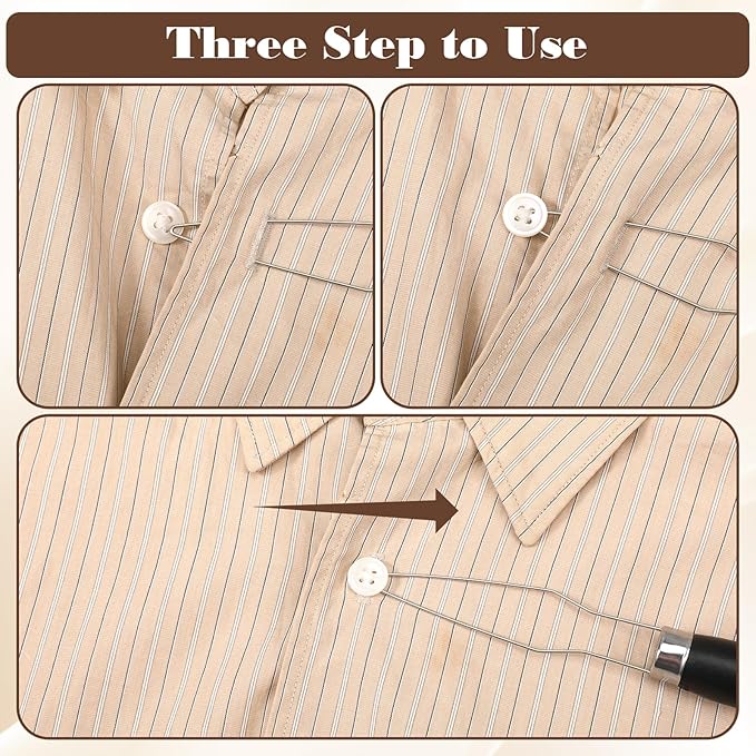 2-Pack Black Button Assist Device Helper Tool, Button Assist Device Helper Tool for Disabled Man Mobility, Hook with Easy-Grip Handle, Ideal for Seniors, Limited Dexterity, One Hand Dress