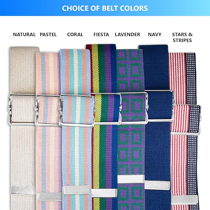 NYOrtho Metal Buckle Gait Belt - Adjustable Machine Washable Strong and Durable Material Latex Free, Navy 54"