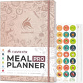 Clever Fox Meal Planner PRO – Weekly Meal Prep Journal with Grocery List & Weigh Loss Tracker – Diet, Fitness & Welness Log Book – Nutrition Diary Notebook – Lasts 12 Months, 7x10” (Rose Gold)