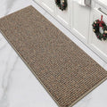BEQHAUSE Kitchen Runner Rugs 24"x60", Non-Slip Kitchen Mats for Floor, Super Absorbent and Stain Resistant Kitchen Rug, Machine Washable Rugs for Kitchen, Hallway, Laundry & Sink, Taupe