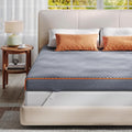 EnHomee Memory Foam Mattress Topper,3 Inch Twin Mattress Topper Pressure Relief with Cooling Gel and Removable & Washable Embossed Cover, CertiPUR-US & Oeko-TEX Certified, Grey, Twin