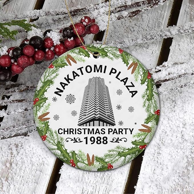 Christmas Ornament - Ceramic Tree Keepsake - Movie Party Decorations Ornaments - Outdoor Tree Decor - Xmas Trees Decoration - Gifts for Christmas