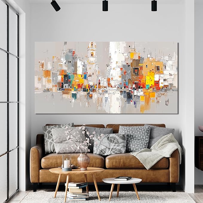 Canvas Wall Art Decor Modern Wall Art for Living Room Colorful Abstract Wall Art Prints Artwork for Walls Abstract Art Pictures Abstract Canvas Art Wall Decor Bedroom Office Decorations 20" X 40"