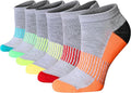 Tipi Toe Women’s 6-Pack Athletic Cushioned Running Ankle Socks – Soft, Breathable Fabric with Arch Support for Comfort