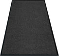 Front Door Mat, 3' x 6' Commercial Floor Mat, Heavy Duty Welcome Mat, Rubber Backing Non Slip Doormat for Entryway (Black, 3x6FT)