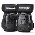 Thunderbolt Knee Pads for Men Construction Knee Pads for Work for Men and Women with Double Gel for Gardening Flooring Roofing Heavy Duty with Extra Thick Foam and Strong Adjustable Non-Slip Straps-Black